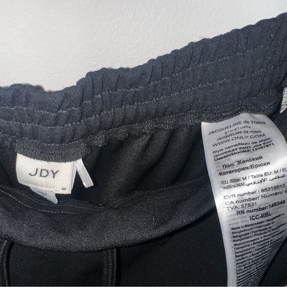 Jacqueline de Yong Black and White Women’s Pants - Picture 3 of 4